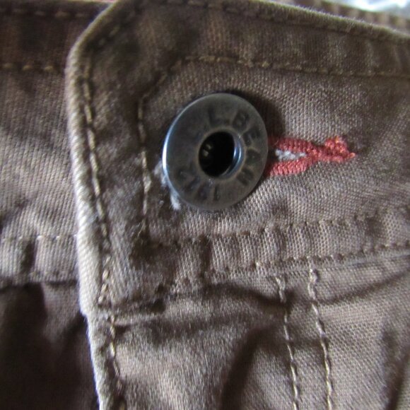 Brown Fleece Lined Pants Stretch Insulated 40 LL Bean Pants Men 40x29 Vintage - Picture 10 of 16